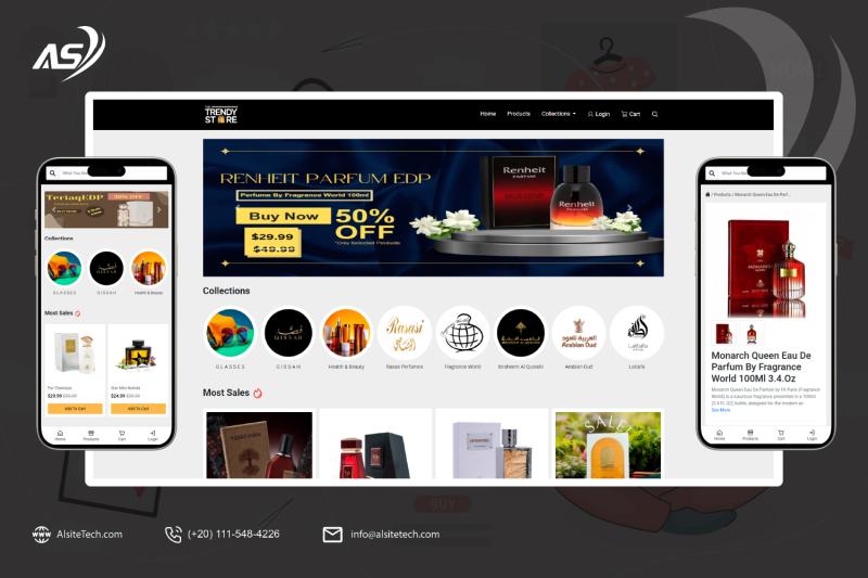 The Trendy Store منصة تجارة للعطور